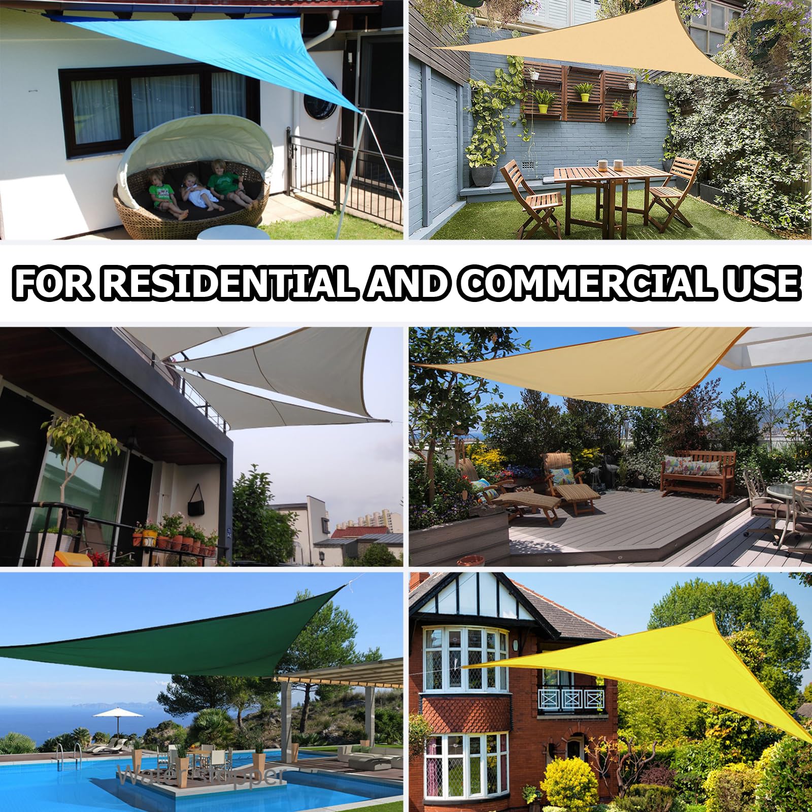 sonnensegel 4 5x4 5m SHENJIE Wasserdicht Dreieckig 4,5x4,5x4,5m 95% UV Schutz Segeltuch Sonnenschutz Schattenspender Für Balkon Terrasse Garten Choose Option:Mountain Pedal Neu bei MCG: Umweltfreundliche Pickup Configuration : HH