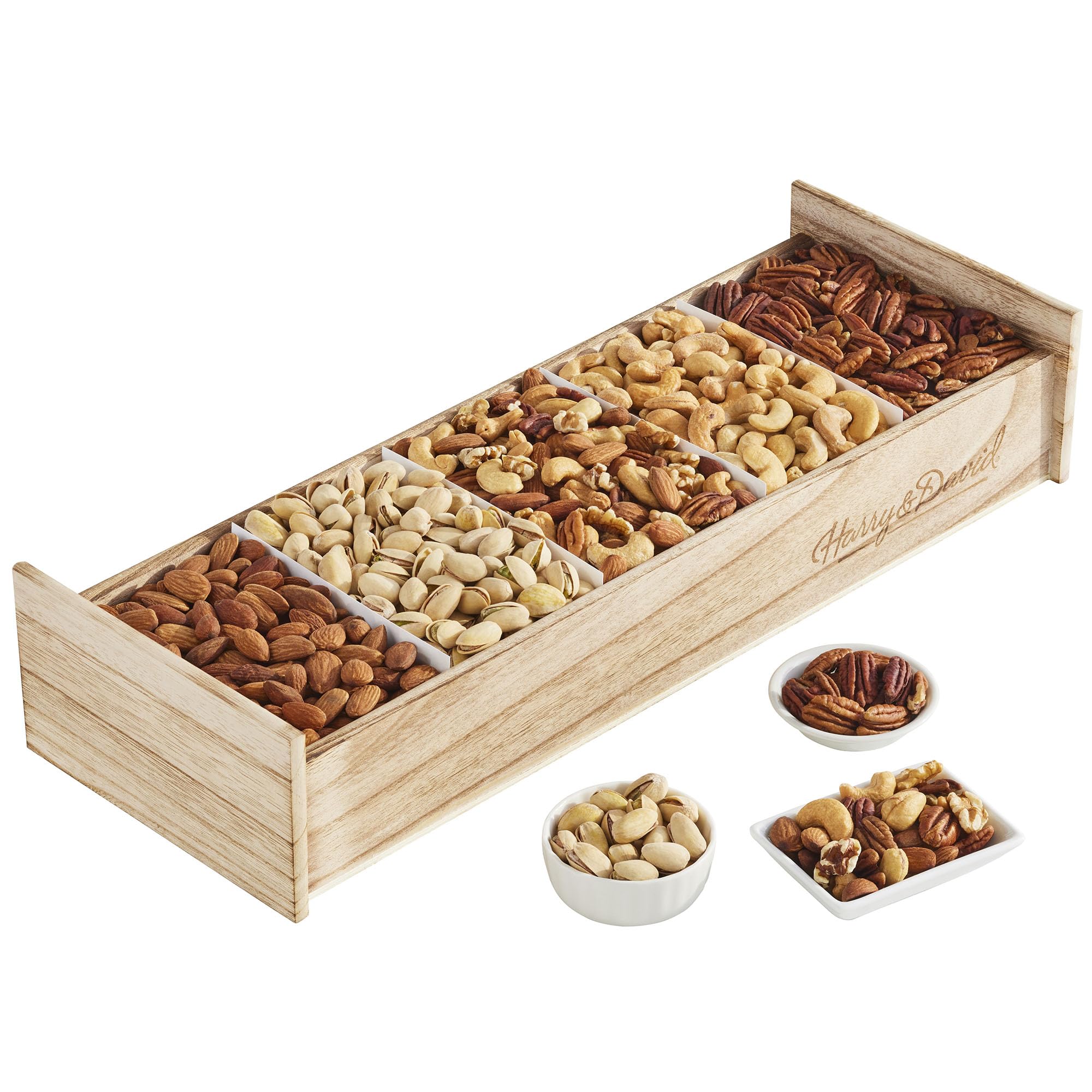 Harry & David Mixed Nut Crate, Sweet And Salty Snacks, Gourmet Mixed Nuts, Cashews, Almonds, Walnuts, And Pecans, All Occasion Gift Basket, Care