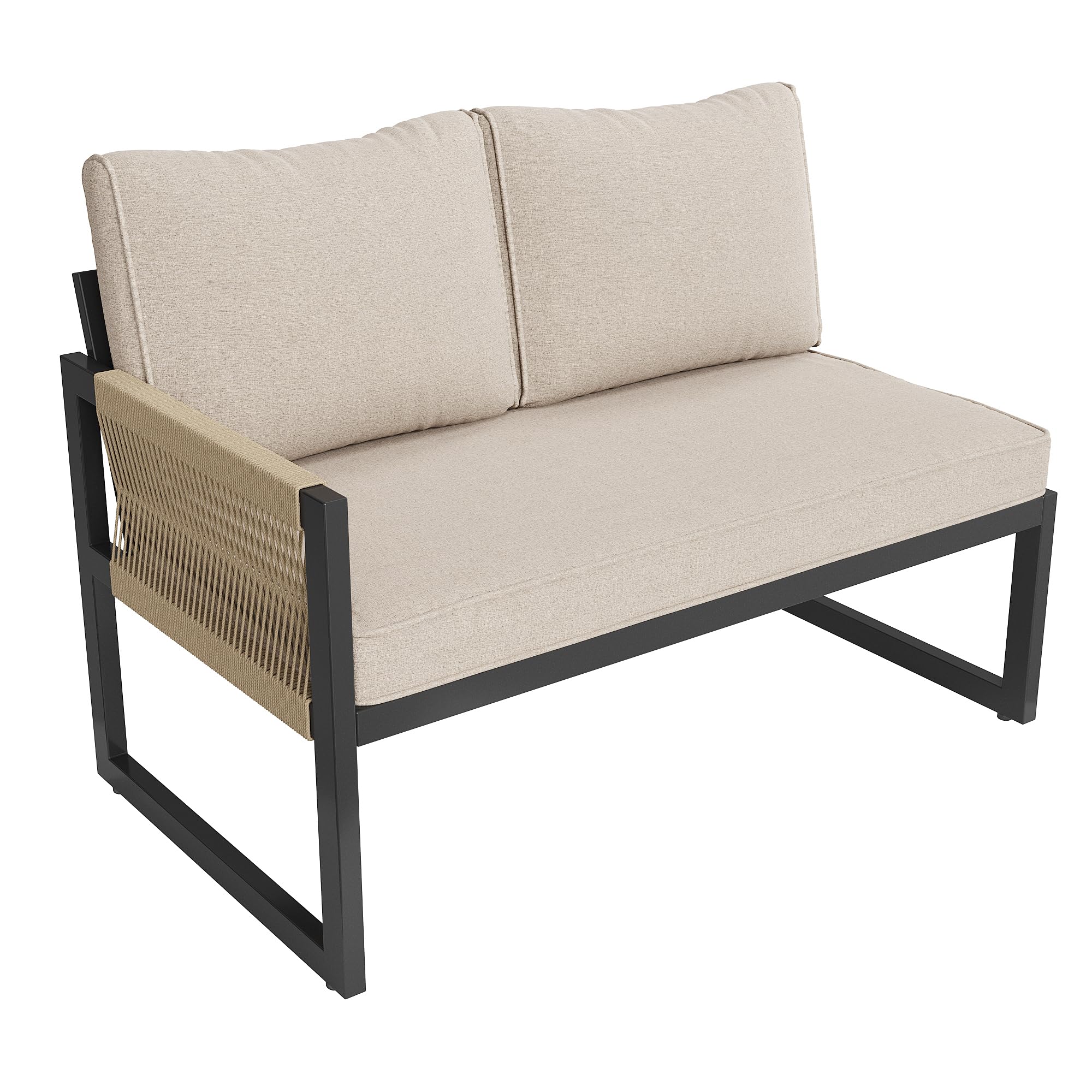 TIZZ Juego de muebles de jardín para 7 – 8 personas, juego de salón de jardín, conjunto de muebles de jardín, balcón, terraza, resistente a la intemperie, conjunto de asientos para comedor, moderno