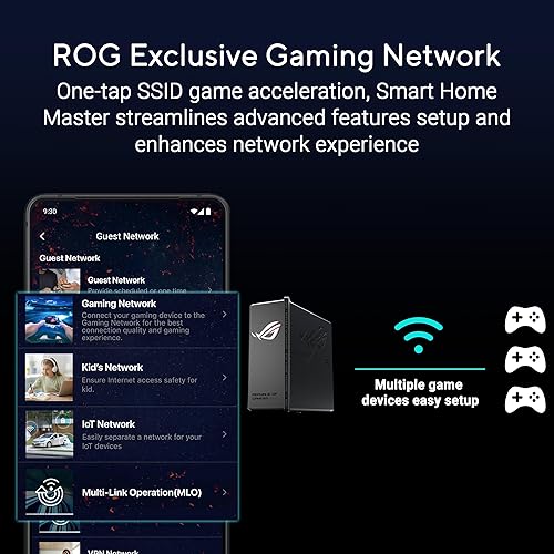 ASUS ROG Strix GS-BE18000 Tri-Band WiFi 7 Gaming Router — nuotrauka 6