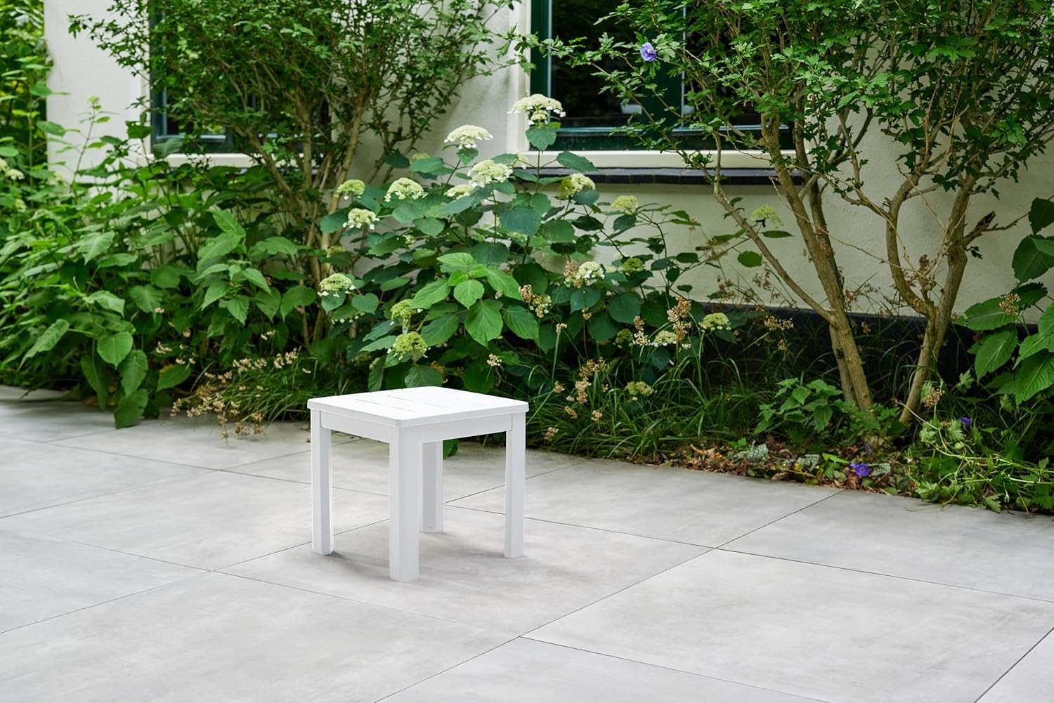 Keter Outdoor Chaise Side Table - White