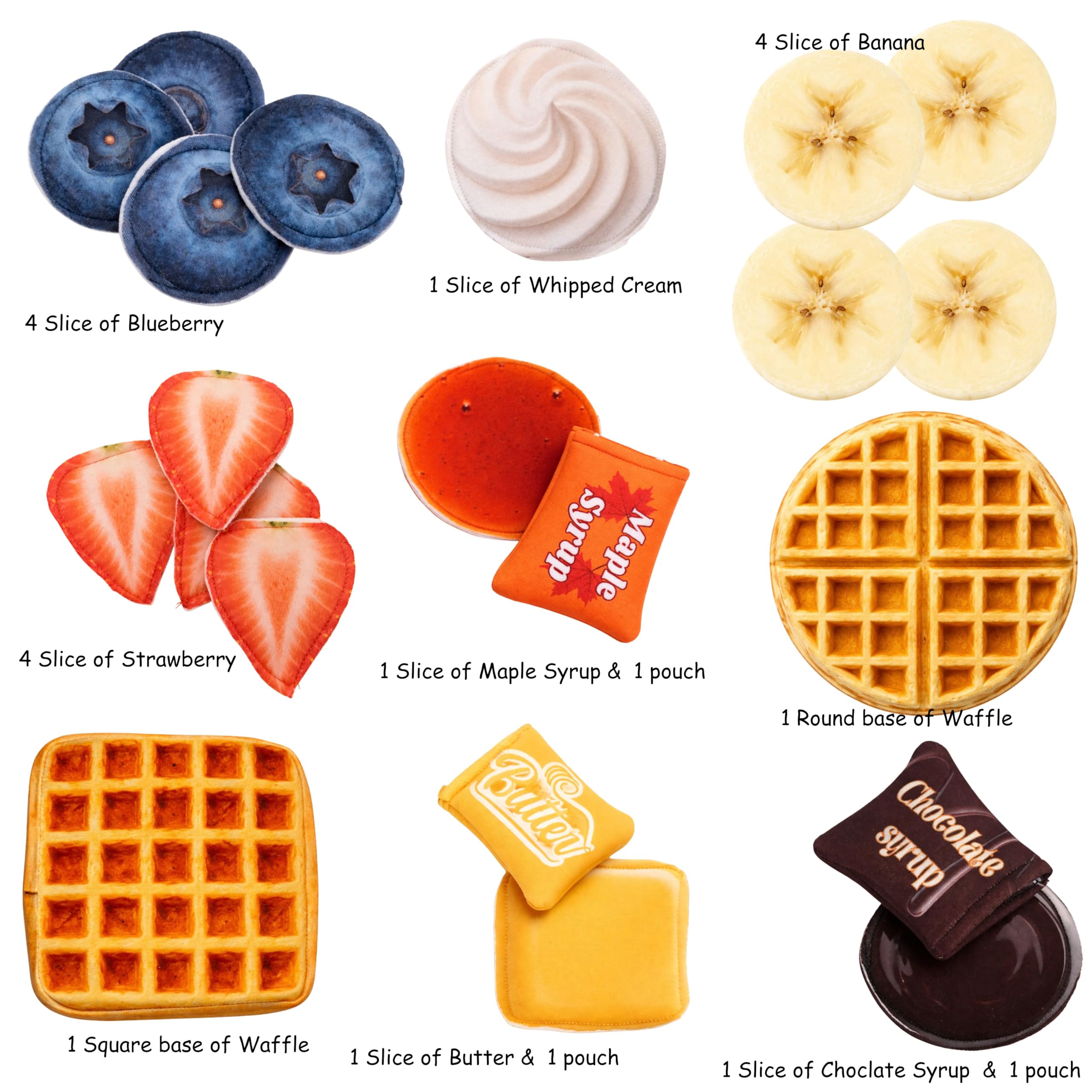 The Small Wonderland -Waffle Play Set for Kids | Pretend Kitchen Food Toy | Role Play Cooking Set for Toddlers