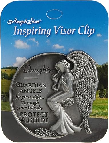 AngelStar 15682 Hija Guardian Angel Visera Clip Accent, 2-1/2-Pulgadas, Gris
