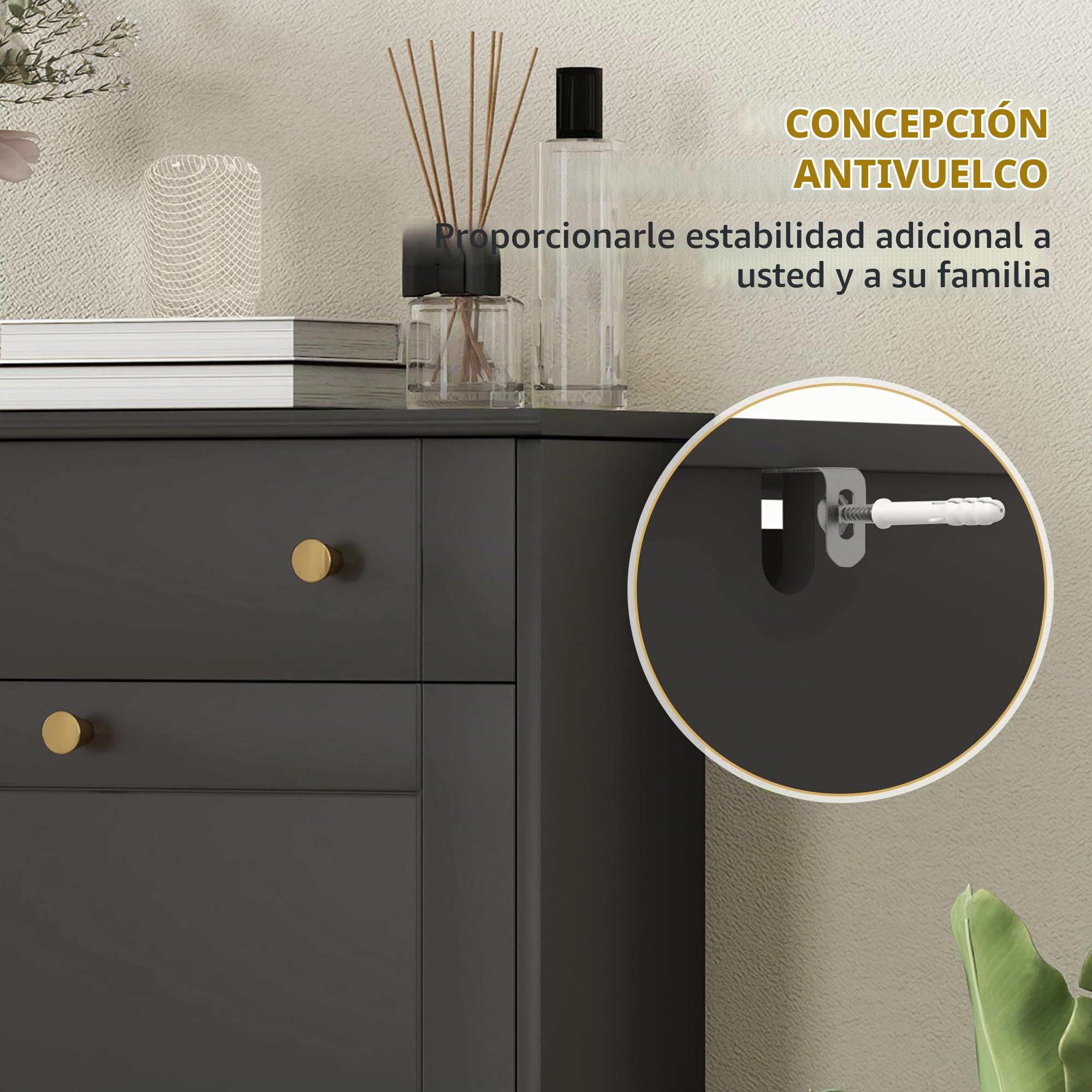 HOMCOM Armario Zapatero con cajones de Puerta abatible y Estante Ajustable, Armario de Entrada y Pasillo 8 Pares para Entrada y Pasillo 60x23,5x98,5 cm, Color Negro