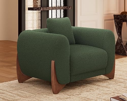Vista 20 de Morden Fort Juego de Sofá Cloud de 2 Piezas, Juego de Sofá Moderno Sherpa Boucle con Patas de Madera, Sofás Cómodos Tapizados Minimalistas Amigables