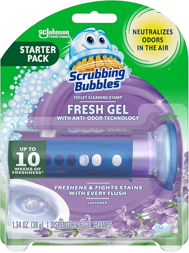 Scrubbing Bubbles Toilet Gel Stamps, Fresh Gel Toilet