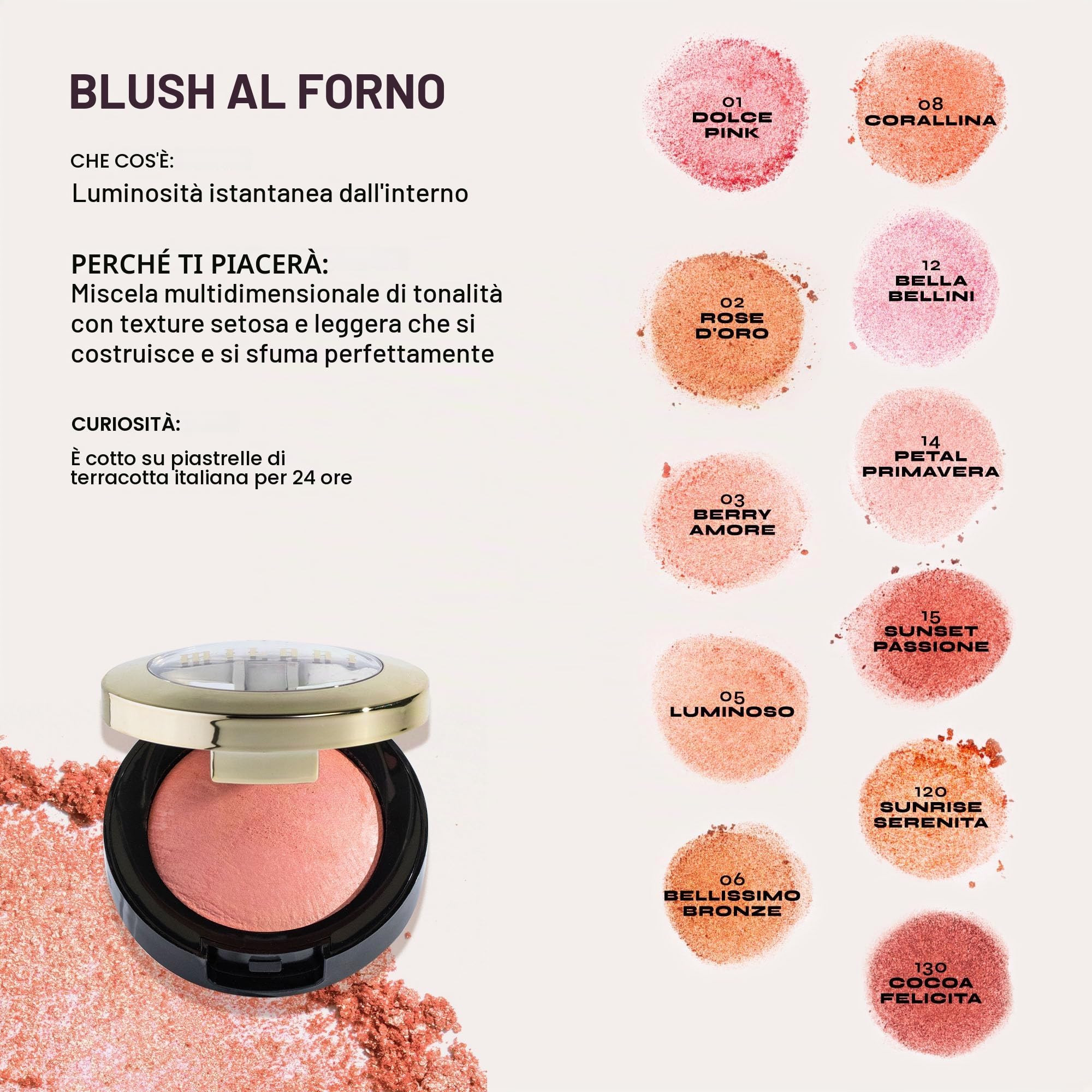 MILANI Rose Powder Blush - Tea Rose