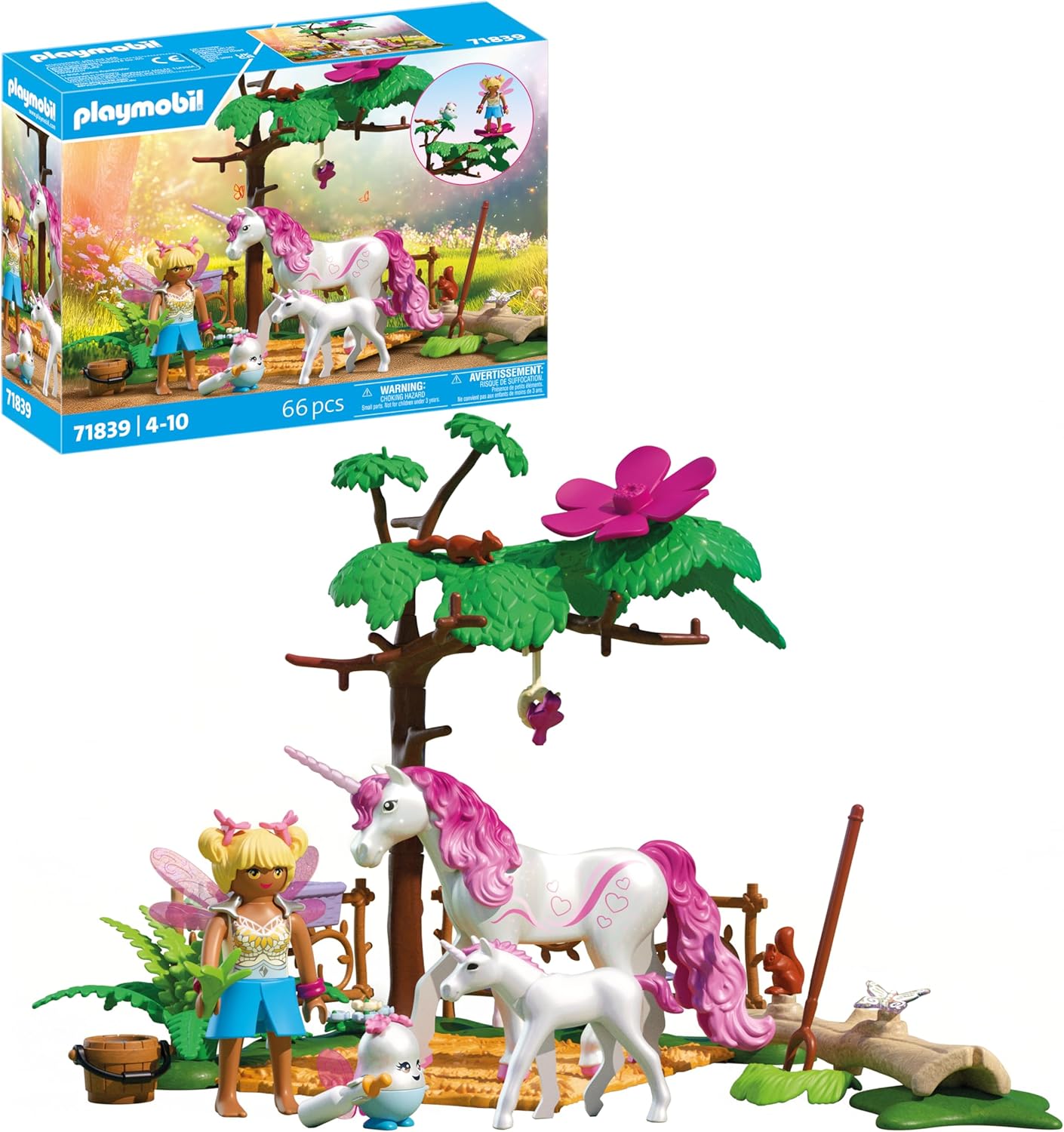PLAYMOBIL | Magic Unicorns | Zauberhafter Einhorn-Stall für Mama und Fohlen | Fantasievolles Spielset für Einhornfans | Mit liebevollen Accessoires Kinder ab 4 Jahren | 71839