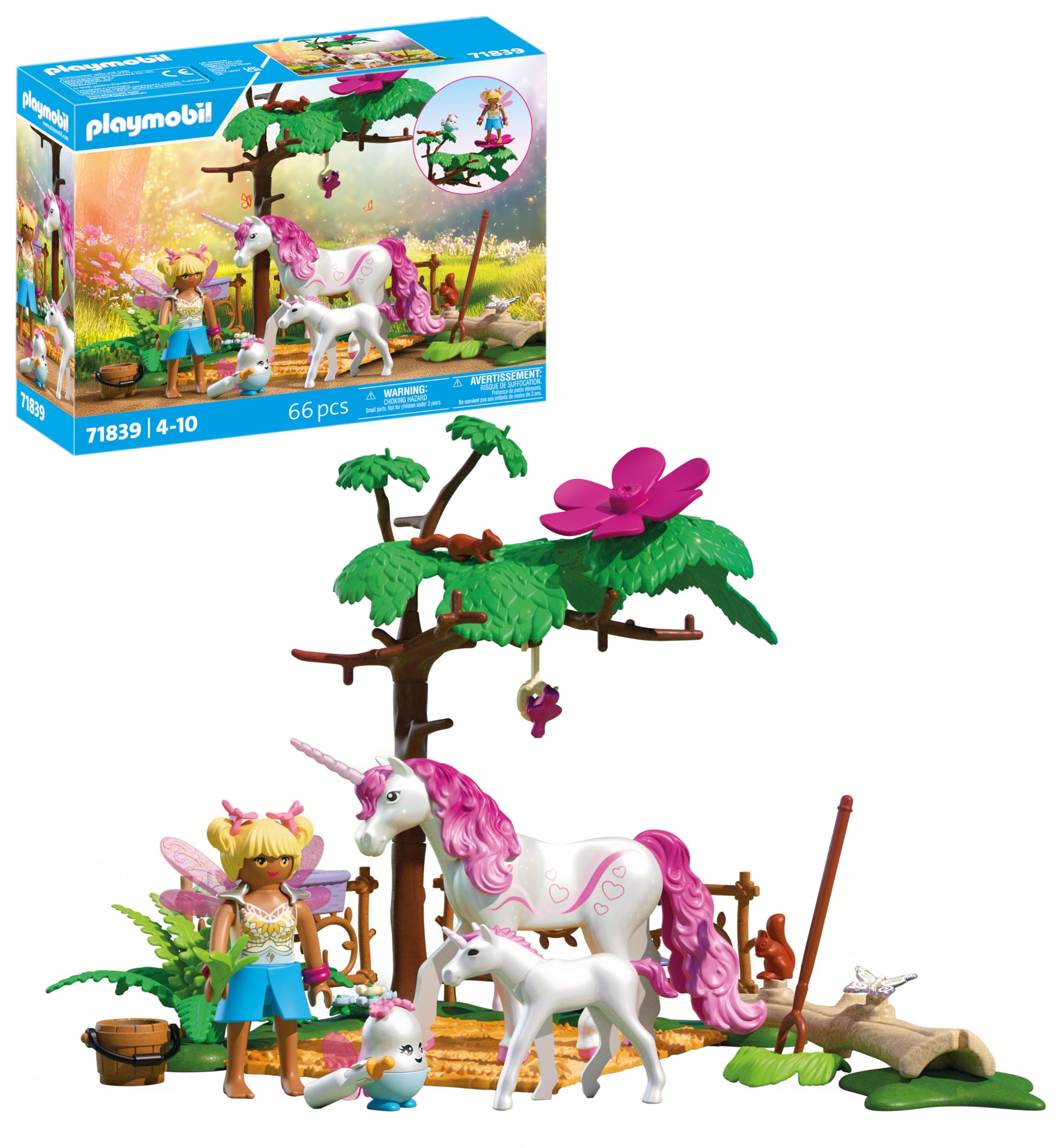 PLAYMOBIL | Magic Unicorns | Zauberhafter Einhorn-Stall für Mama und Fohlen | Fantasievolles Spielset für Einhornfans | Mit liebevollen Accessoires Kinder ab 4 Jahren | 71839