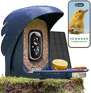PerchMe® Smart Bird Feeder with Camera, Solar Powered Bird Watching Camera for Outside, 2K HD Auto Capture Motion Detection with AI Identify, DIY Add-ons & Seed Scoop, A Ideal Gift asin的图片