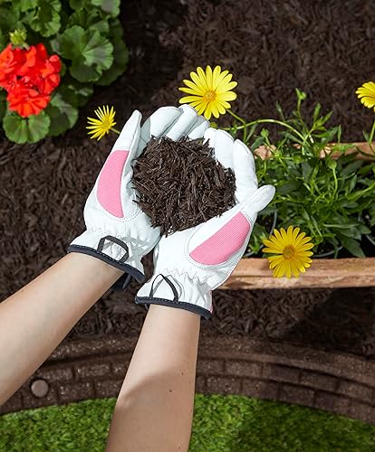 Miniatura 3 de Mantillo de goma triturada prémium para jardines, césped y paisajismo, color de larga duración, parece mantillo de madera natural (37.5 pies cúbicos