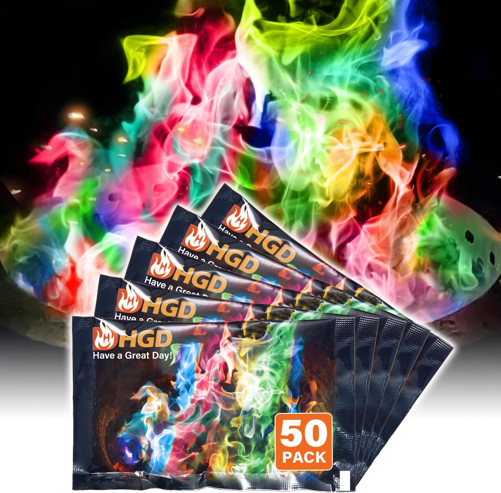 27 Pack Fire Color Changing Packets Fire Pit, Fire Color Packets,Magical Color Fire Packets, Bonfire Color Changing Packets, Campfire Color Flame Packets for Kids & Adults