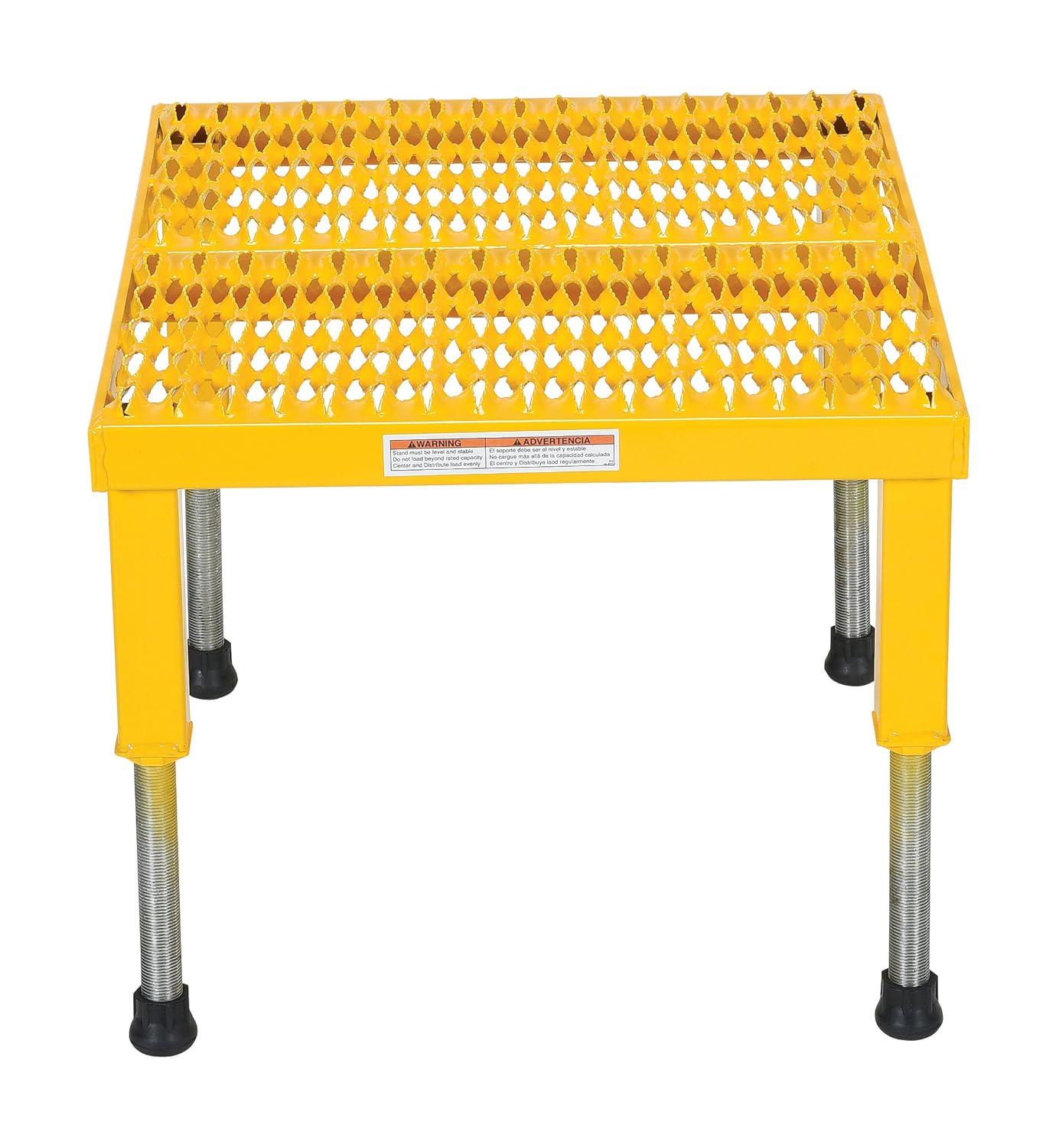 Vestil AHW-H-1924 Steel Adjustable Work-Mate Stands 23-1/2 in. x 19-9/16 in. x 10-1/2 in. 500 Lb. Capacity Yellow