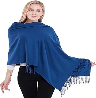 Thick Cotton Blend Shawl Chal Pashmina para Mujer