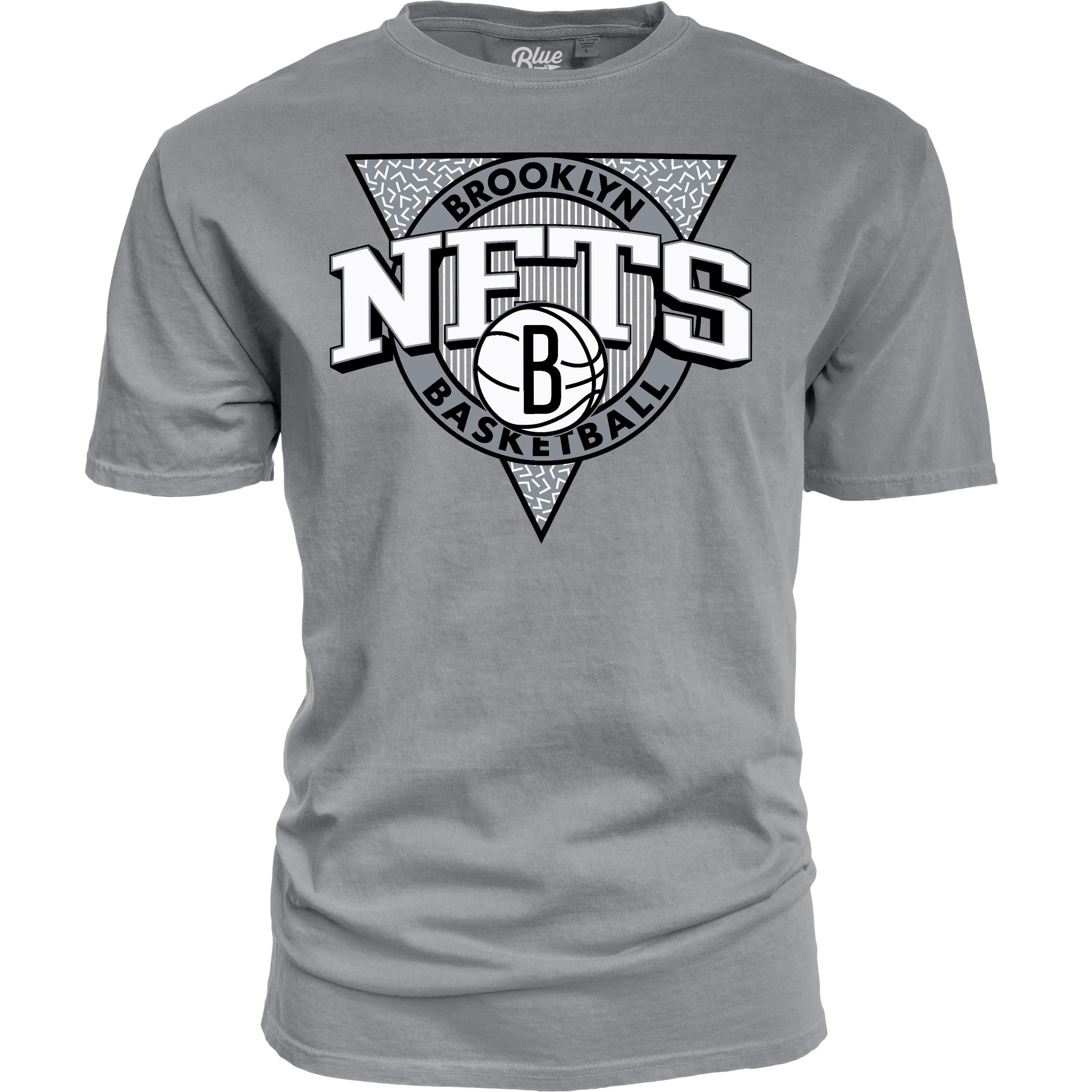 Blue 84 NBA Unisex-Adult NBA Officially Licensed T-Shirt Ringspun Triblock Gray