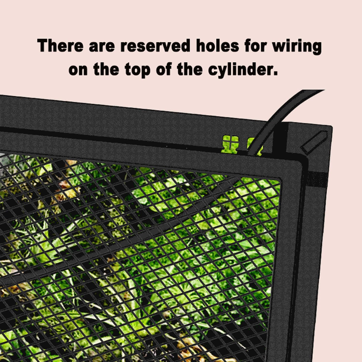 Terrario para Reptiles de Vidrio de Visión Completa, Tanque de Selva Tropical de Doble Puerta, Entradas de Cable Incorporadas, Ventilación de Pantalla Superior y Tapa Antiescape, para Iguanas