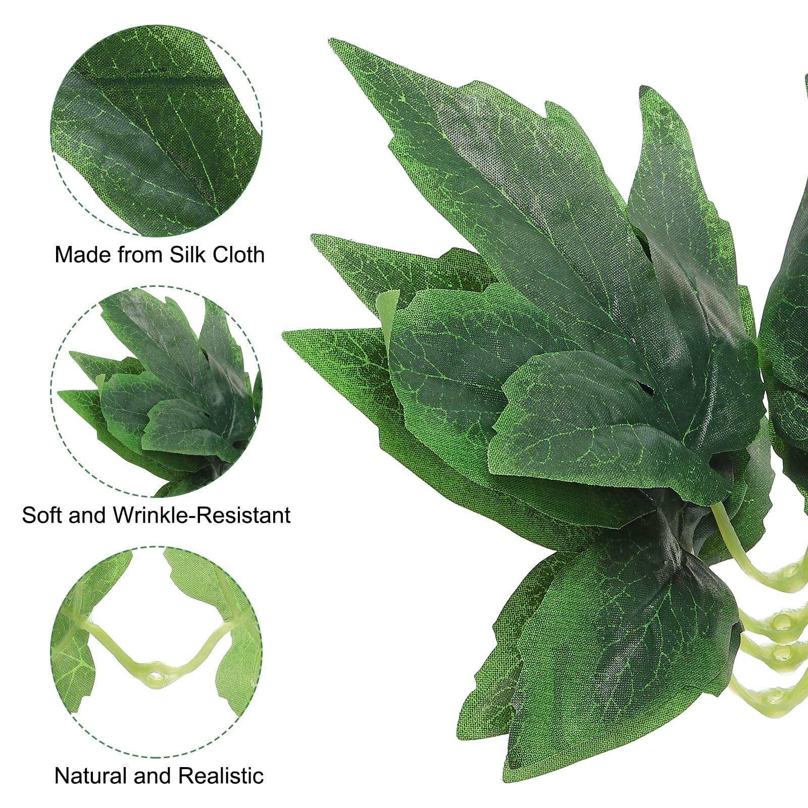 PATIKIL 5.5x5.1 Artificial Green Leaves, 60 Pcs Bulk Greenery Leaves Fake Peony Leaves Fake Leaves for Wedding Bouquets Wreaths Decor - Image 4