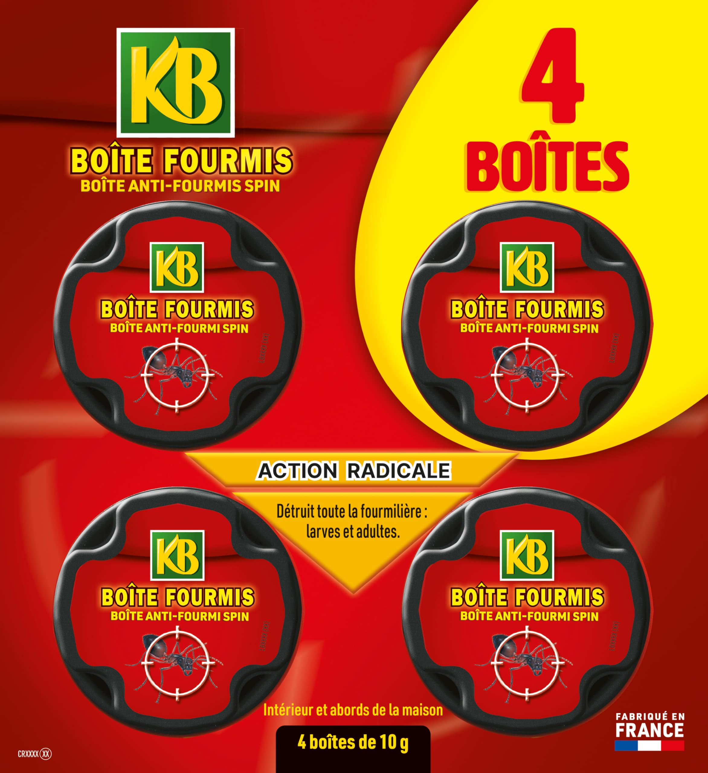 KB Fertiligène Pack of 4 Ant Killer Boxes