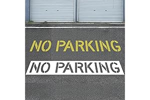 Foldable No Parking Stencils for Parking Lot and Fire Lane Marking