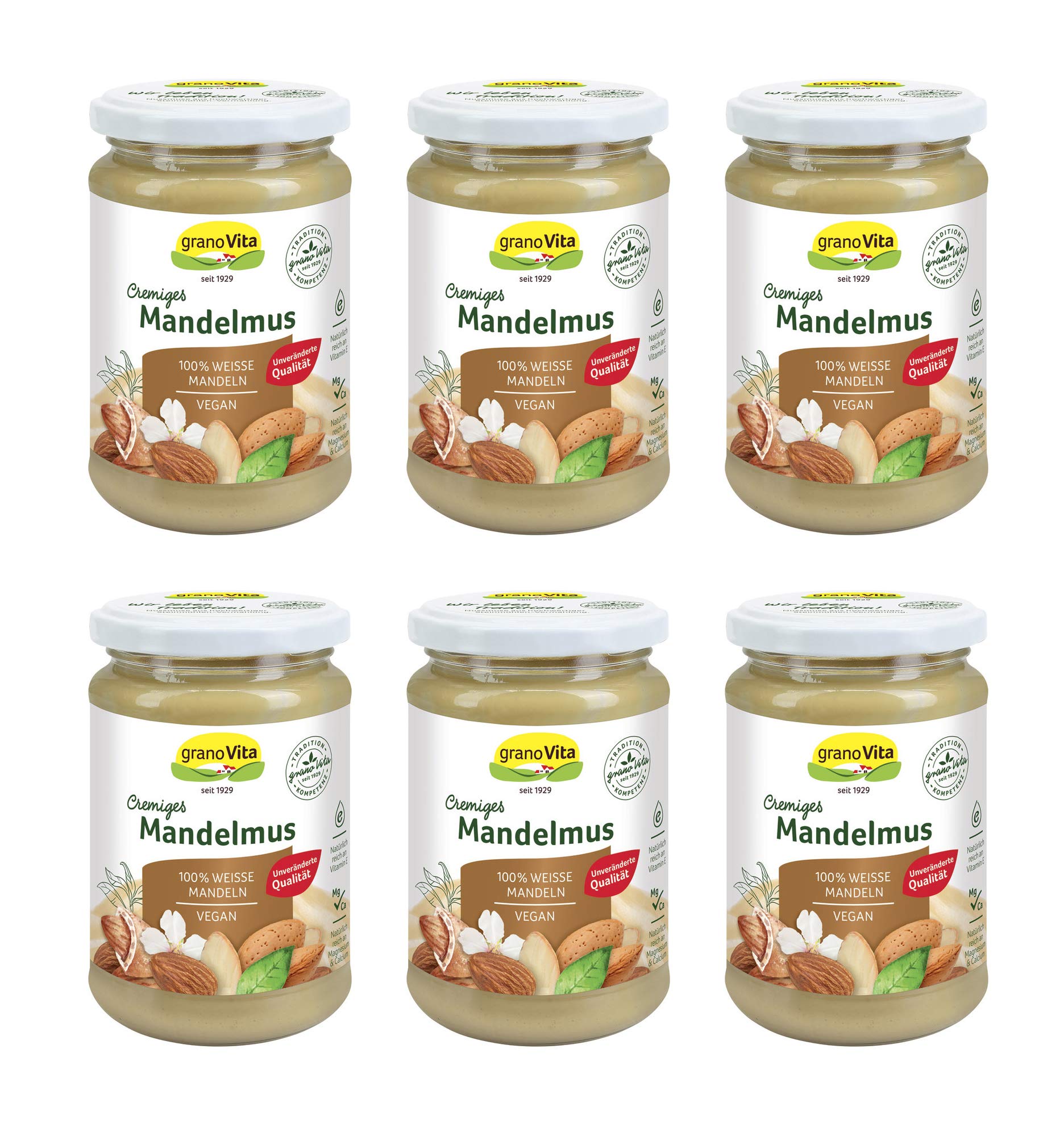 Cremiges MANDELMUS 100% Mandeln Granovita 6x500g NEU