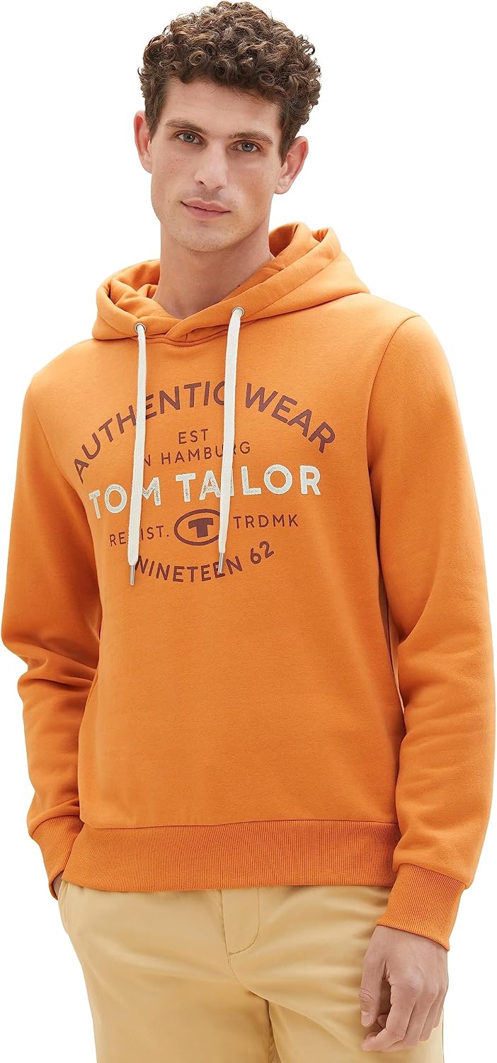 Felpa Tom Tailor Uomo Maglia Di Tuta Tom Tailor Uomo - Felpa Con Cappuccio Casual 1204890