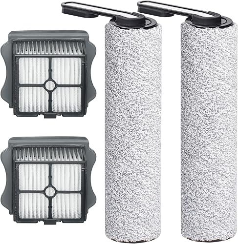 Floor One S5 - Rodillo de cepillo de repuesto y filtro HEPA para aspiradora inalámbrica en seco y húmedo Tineco Floor ONE S5 y S5 PRO 2, piezas de