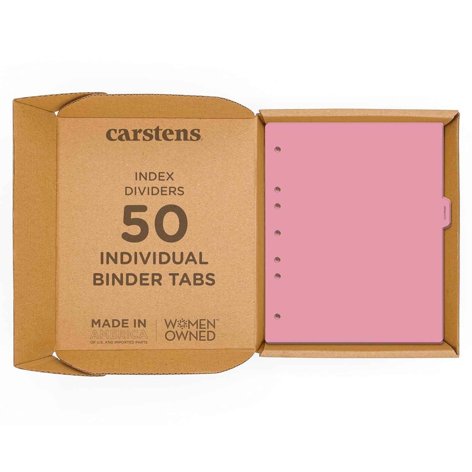 Carstens - Heavy Duty Dietary Plastic Ring Binder Dividers, Side Tab, 1/9 Cut, Tab 4 Position, US Letter, Case of 50, (2616-31CS) - Ideal Medical Chart Dividers for 3 Ring Binders