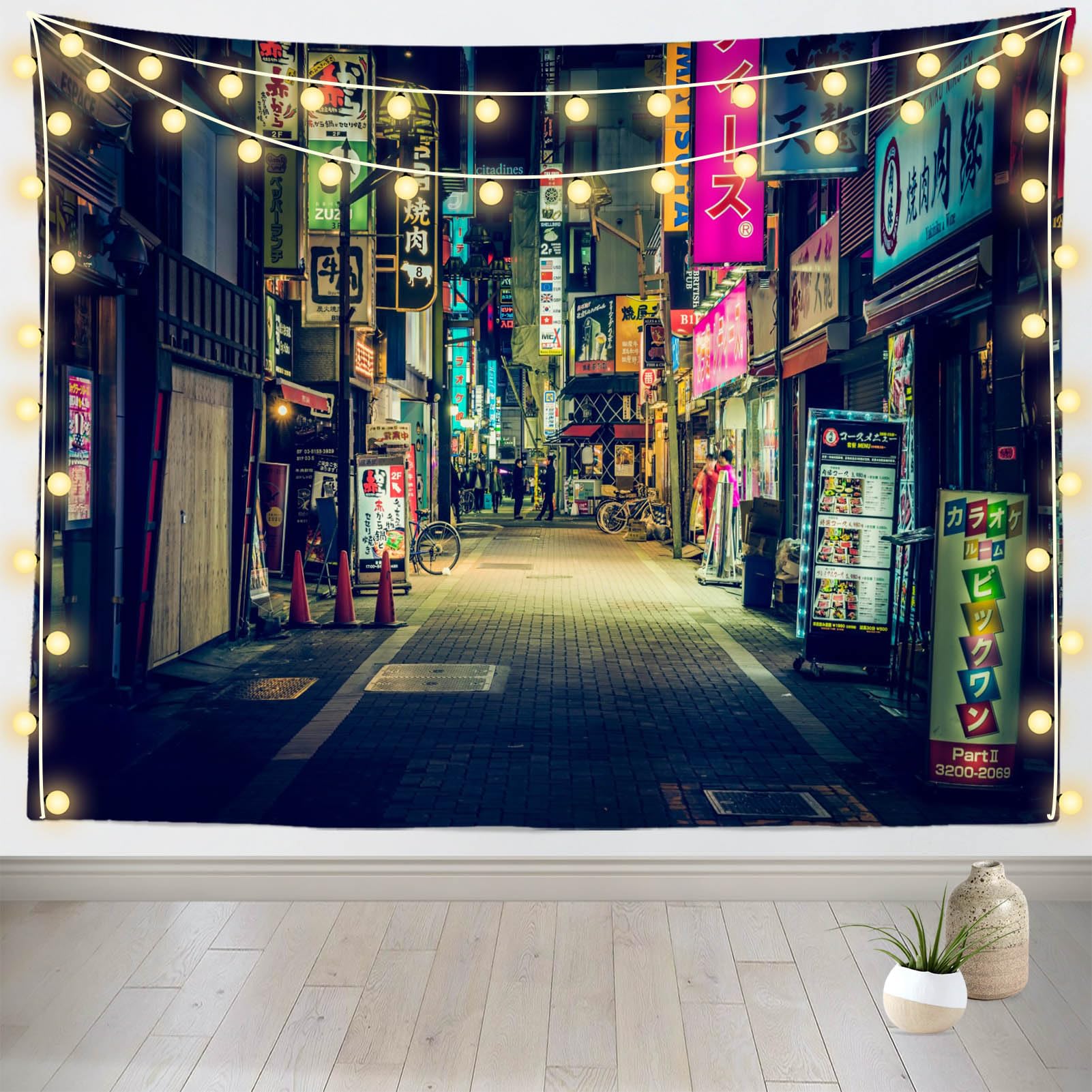 vintage tapestry 街 54x37 French Antique Tapestry Wall Hanging Art Unique Castle