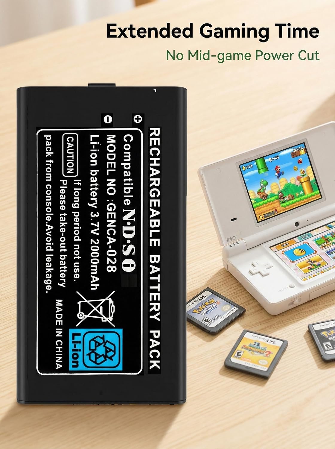 TWL-003 Battery, (2026 New Version) Li-ion Battery Replacement for Nintendo DSi, NDSi Game Console, with Repair Tool Kit (Not for Nintendo DSi XL, DSi LL, DS Lite) 4 81erQXMbeTL. AC SL1500