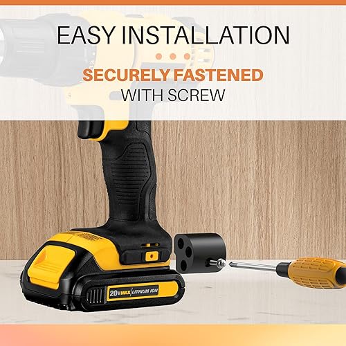 Miniatura 4 de Kit de soporte de broca para destornillador de impacto DeWalt 20v, soporte de herramientas inalámbricas, soporte de taladro