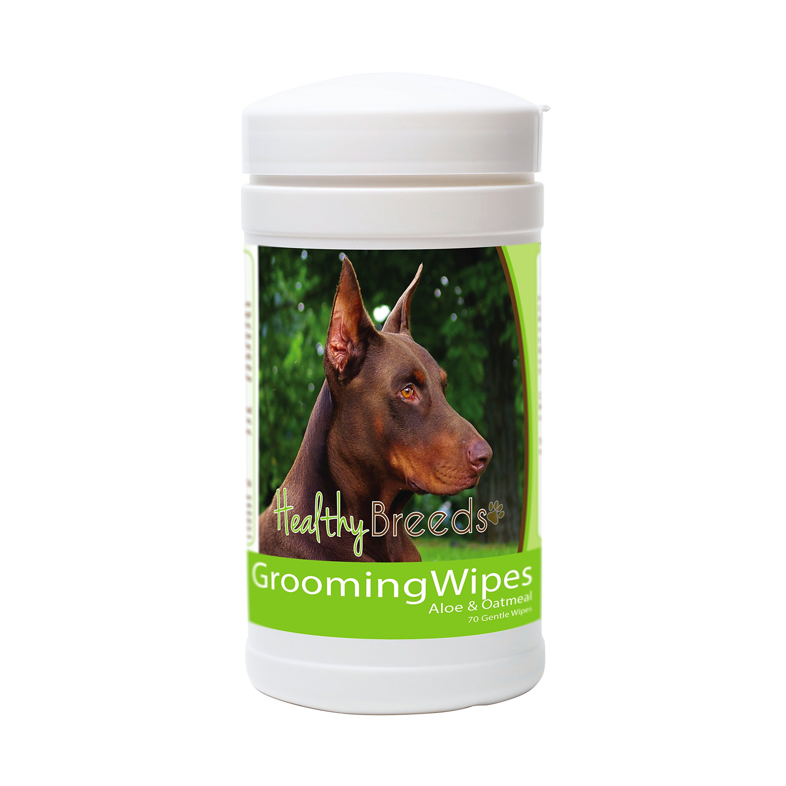 Healthy Breeds Doberman Pinscher Grooming Wipes 70 Count