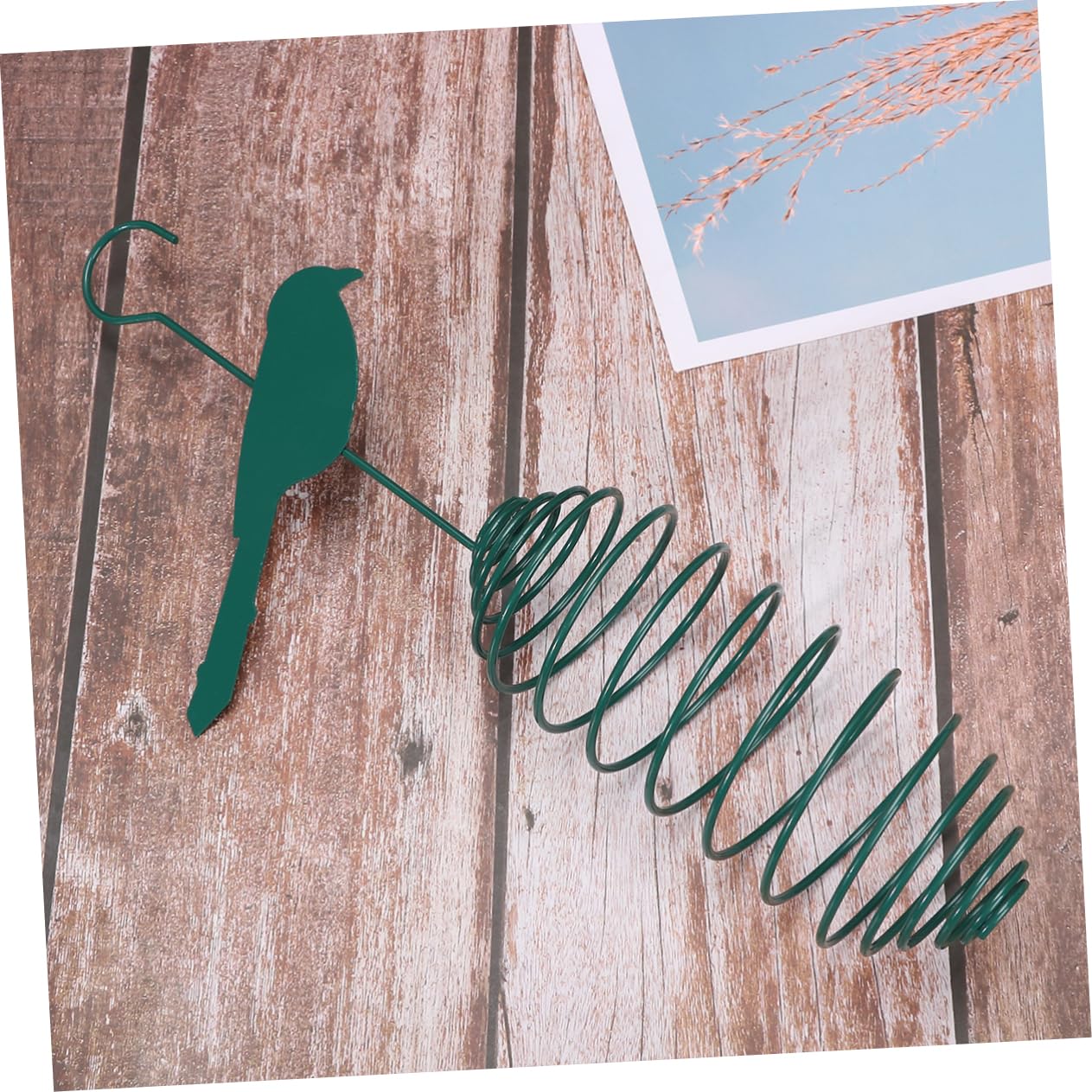 3 Jaulas para Pájaros Sebo para Pájaros Comedero De Metal Resistente Color Verde Oscuro.