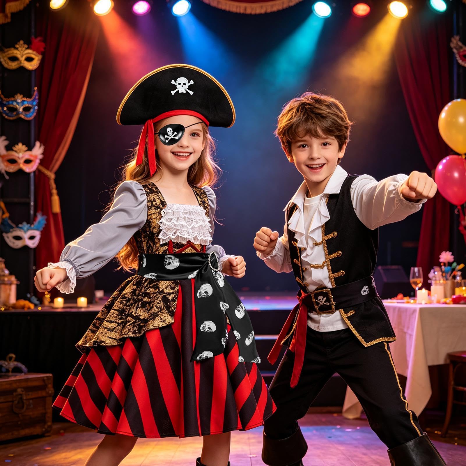 Generisch Mädchen-Piratenkostüm Weiches verstellbares