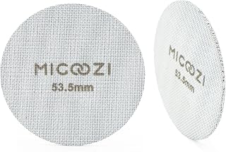 53.5mm Espresso Puck Screen, Reusable 1.7mm Thickness 100μm Stainless Steel Professional Barista Coffee Filter Mesh Plate for Espresso Portafilter Filter Basket (53.5mm)