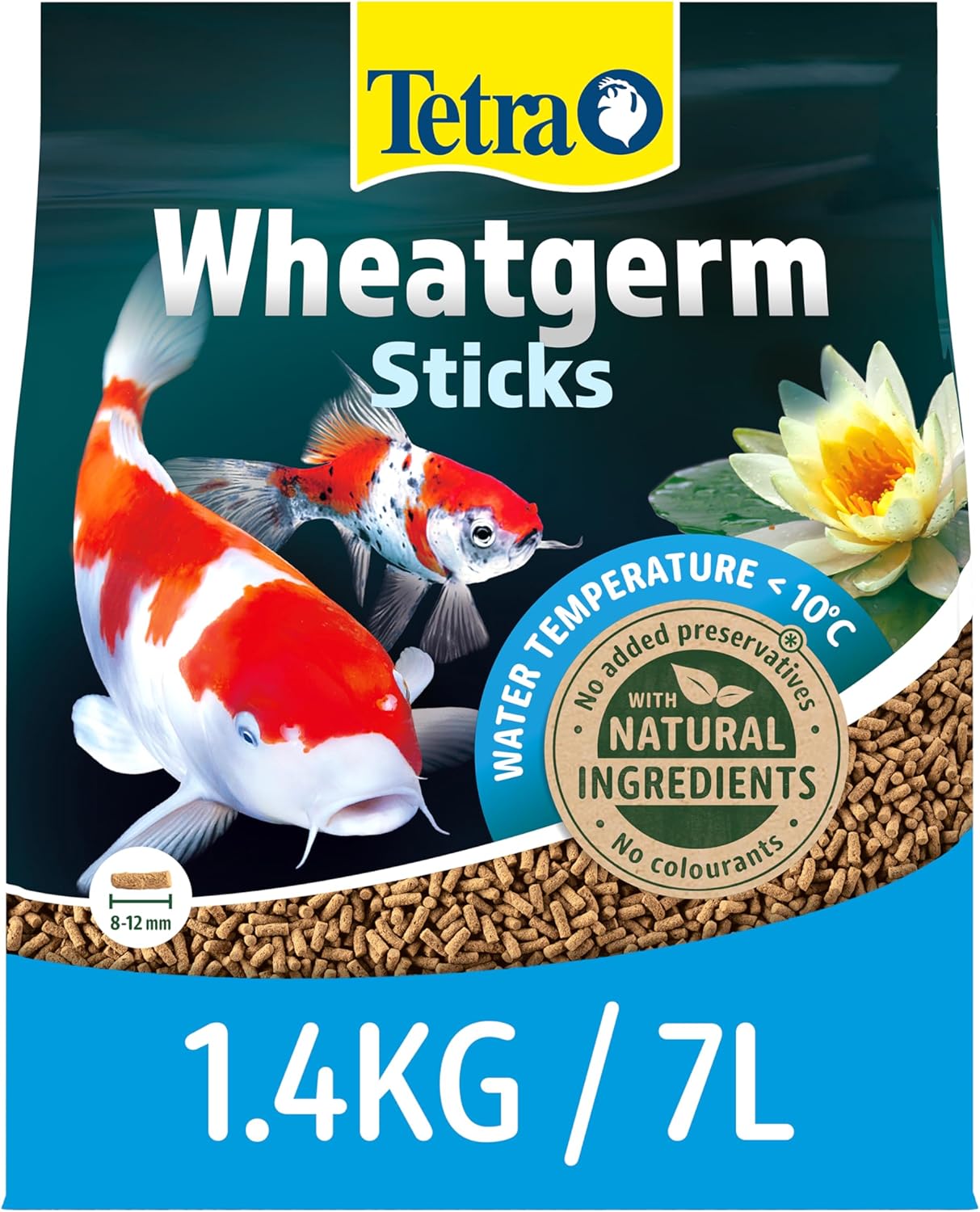 Tetra Wheatgerm Pond Fish Food Sticks 1.4kg for cold weather feeding