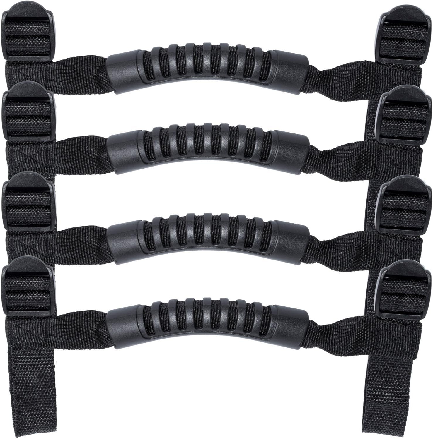 Roll Bar Grab Handles Grip Handle for Jeep Wrangler YJ TJ JK JKU JL JLU Sports Sahara Freedom Rubicon X & Unlimited 1995-2018 (Roll Bar Black)