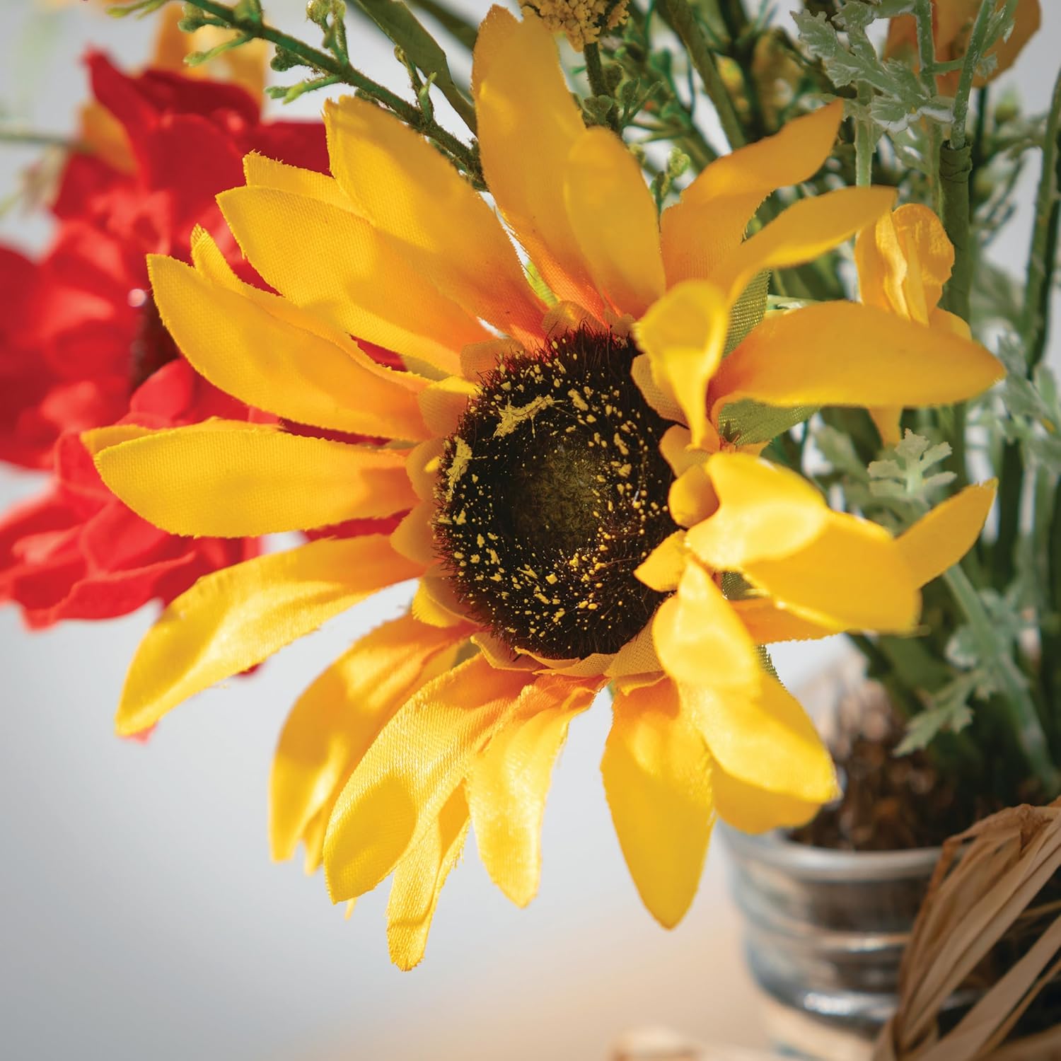 Sullivans Faux Wildflower Arrangement in a Glass Jar