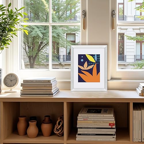 Vista 371 de Frametory, Los marcos de 16 x 20 pulgadas muestran imágenes de 11 x 14 pulgadas con paspartú o fotos de 16 x 20 pulgadas sin paspartú, vidrio Plata