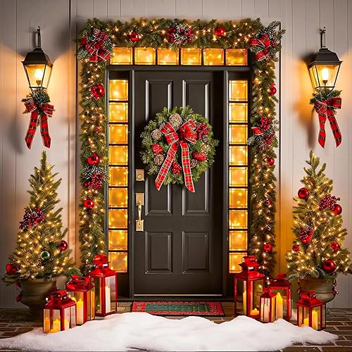 Miniatura 9 de Guirnalda de luces de Navidad, 100 pies, 300 LED, exterior, interior, conectables, árbol Navidad, 8 modos, impermeables, cable verde, decoración