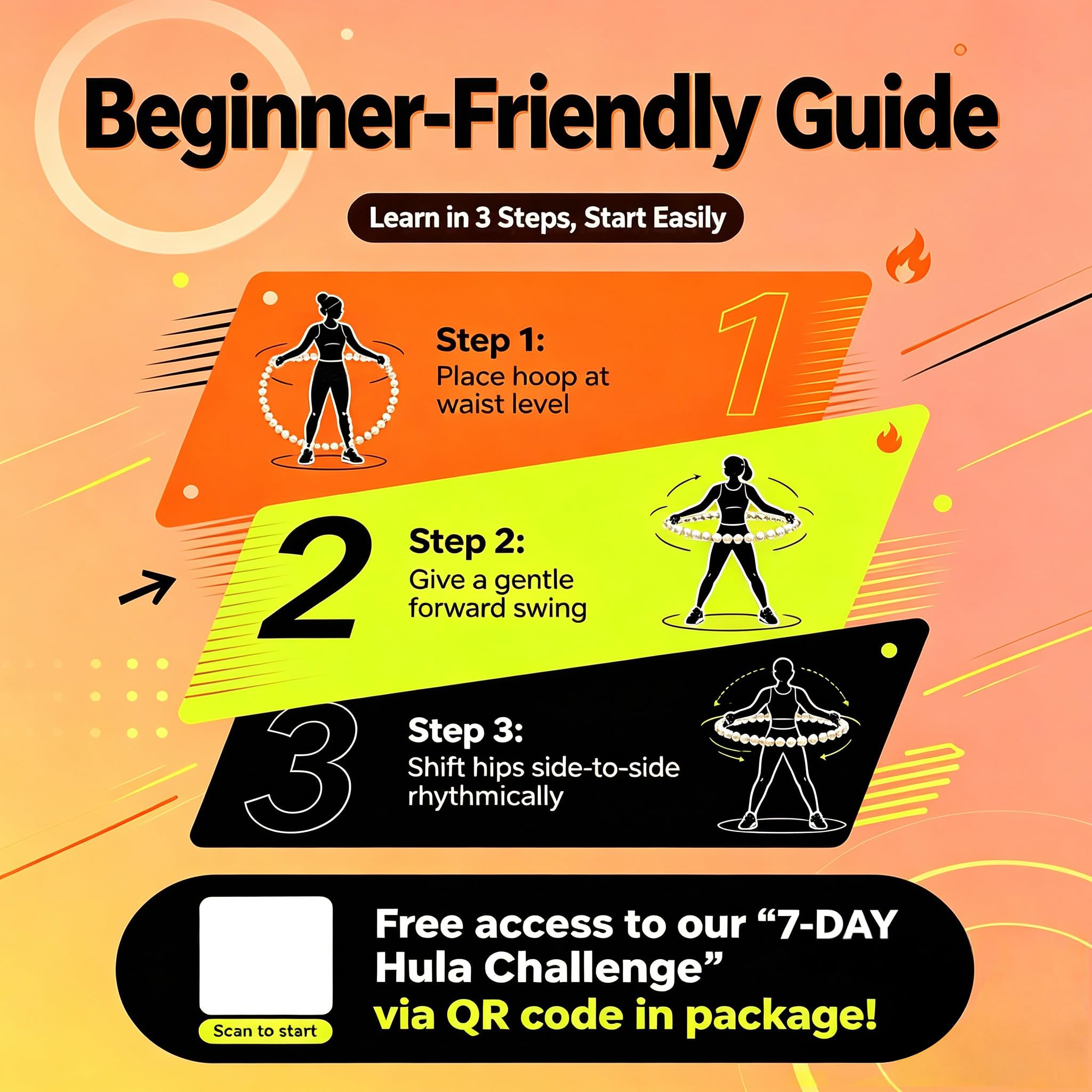 Gewichteter Hula-Hoop-Reifen aus Holz für Fitness & Stressabbau - Natürliches rundes Design mit beruhigenden Holzkugelgeräuschen für tiefe Entspannung und effektive Übung - Langlebiger