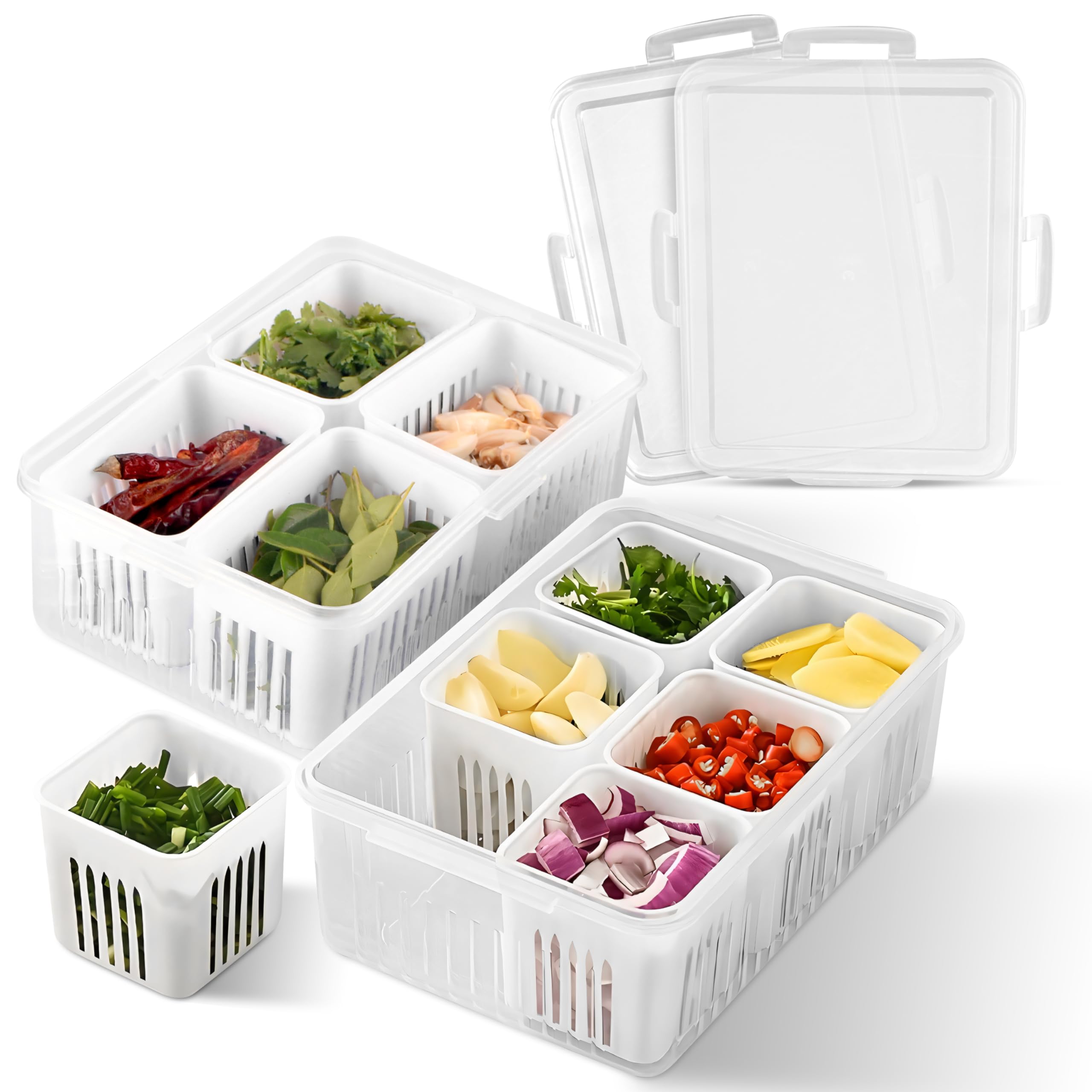 Buy ZOZON Polypropylene1.4 Kg Fridge Storage Boxes Premium (6