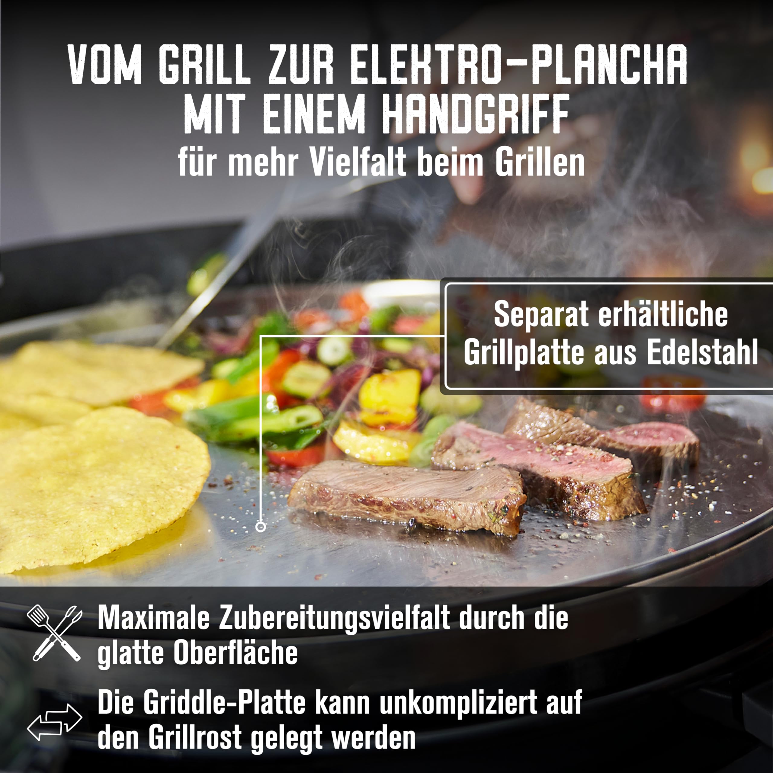 Char-Broil Elektrogrill Patio Bistro E2Coal | Hybrid Holzkohle-Modus, TRU-Infrared, bis 370 °C