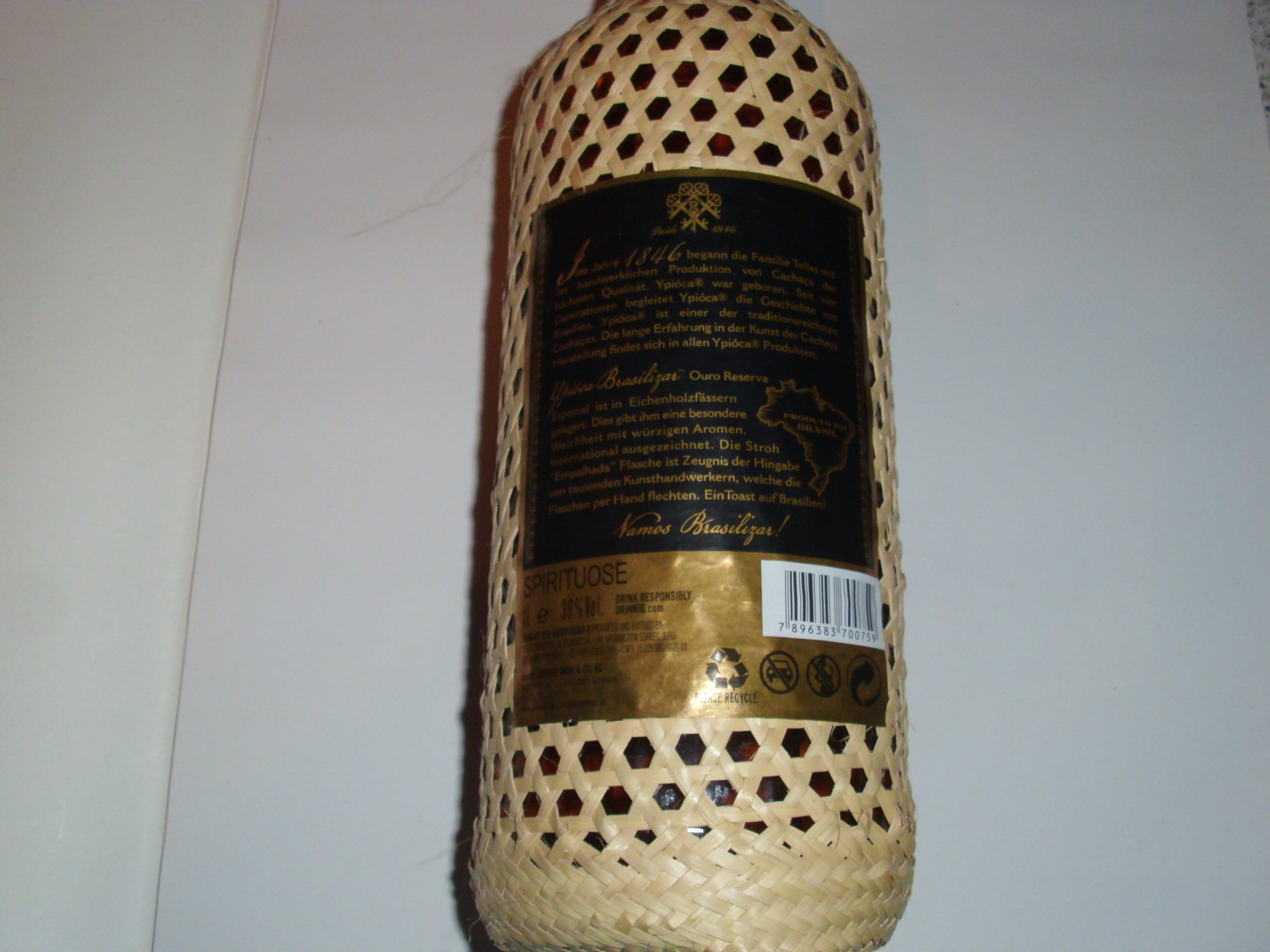 Cachaça Ypioca Ouro 1L