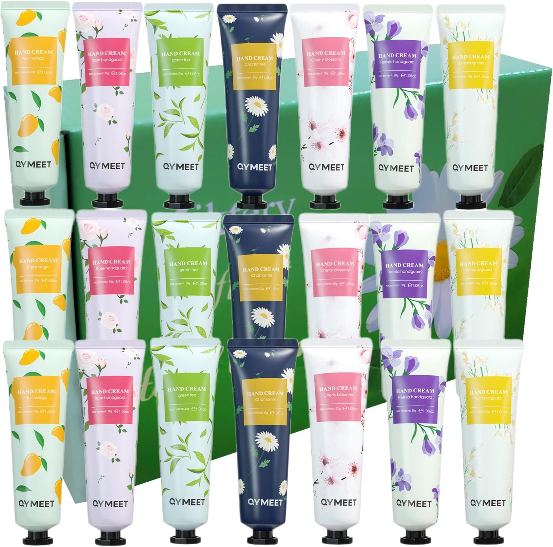 18 Pack Hand Cream Gift Set Bulk Small Hand Lotion for Dry Cracked Hands