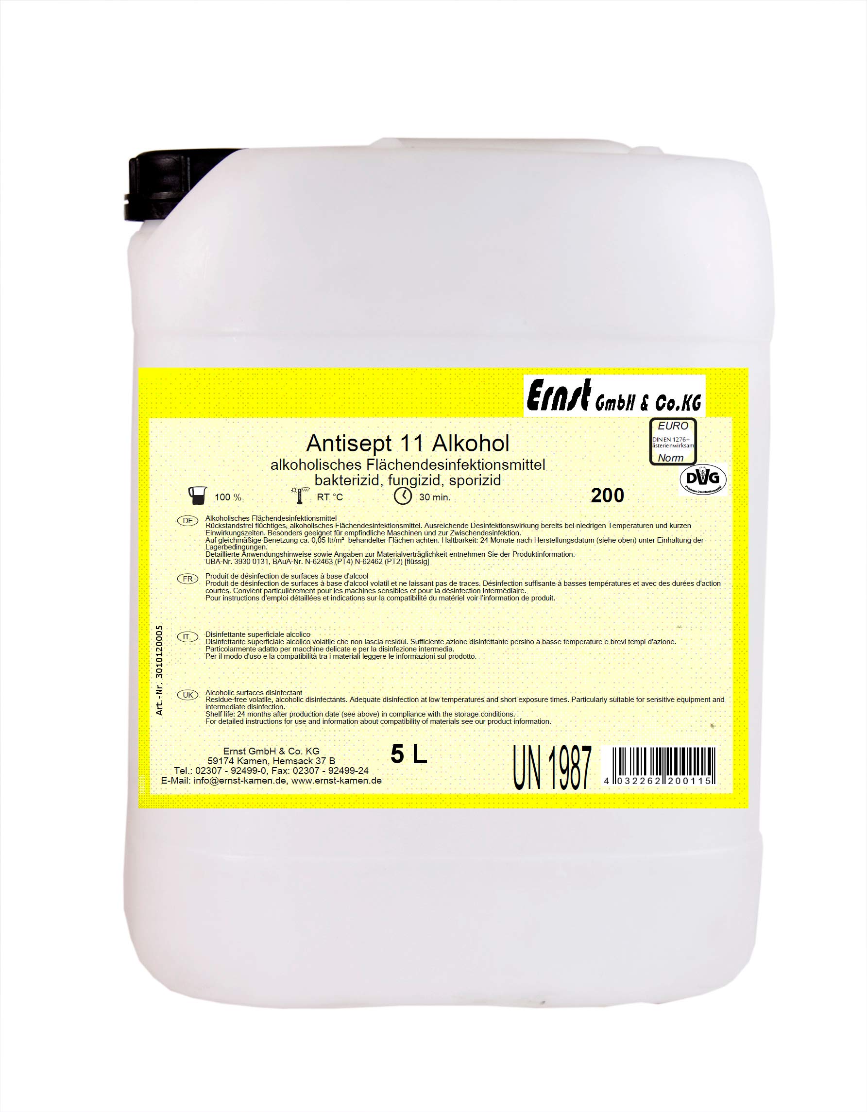 Ernst Antisept 11-Alkohol - 5 Ltr