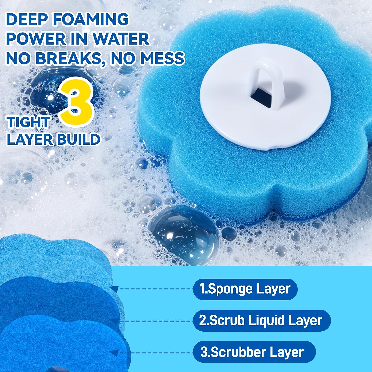 120 Count Disposable Toilet Brush Refills Pads for Most Toilet Wands image 2