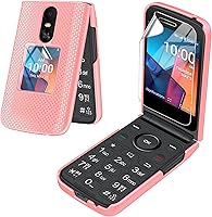 Vista 10 de Funda para teléfono TCL Flip 4 5G/T440 (2025) con protector de pantalla cubierta protectora rígida delgada (azul)