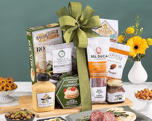 Miniatura 3 de Wine Country Gift Baskets Regalo gourmet de queso y salami comida gourmet