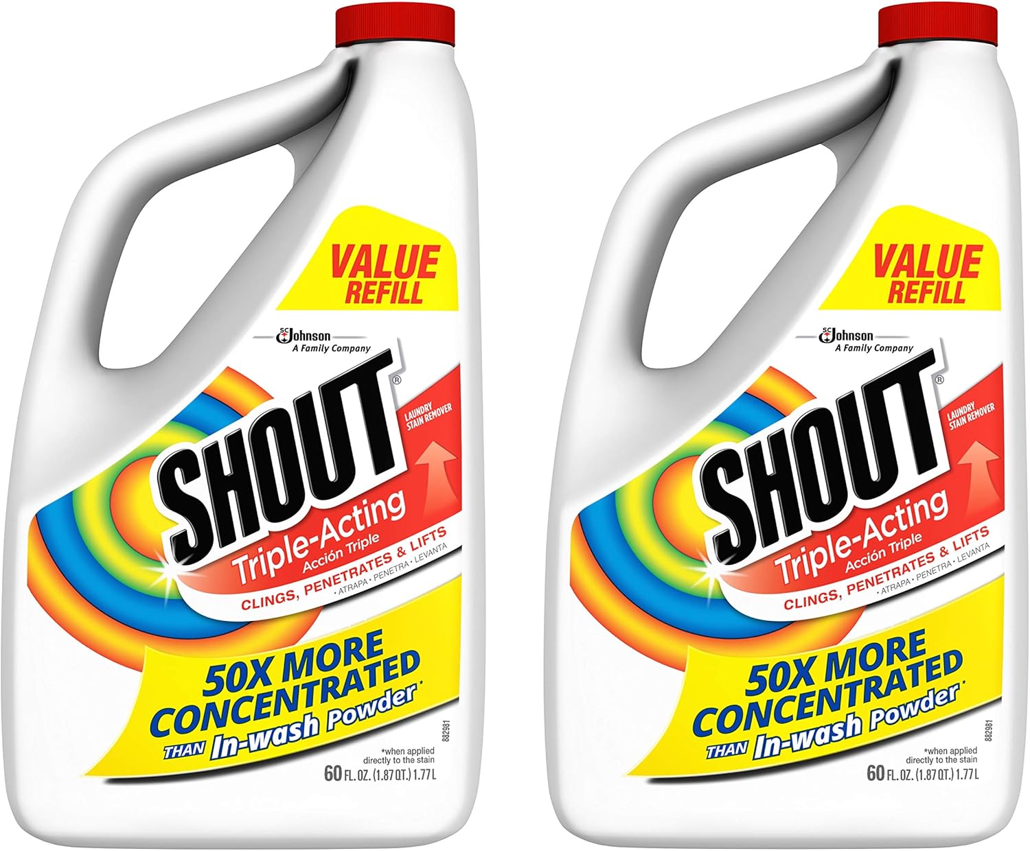 Shout Laundry LQ Refill - 60FL.OZ (Pack of 2)