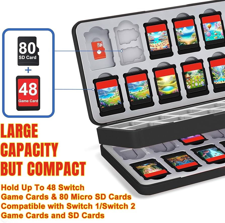 Amazon.com: TATMOHIK Switch Game Case for Nintendo Switch2/OLED